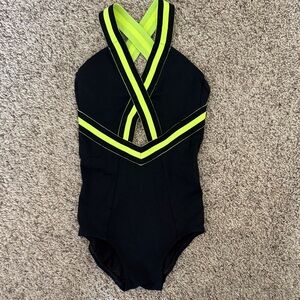 Jo & Jax neon and black leotard